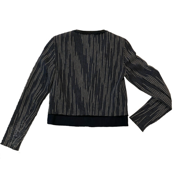 Elie Tahari Patterned Bomber Jacket Size 2 - Picture 2 of 5